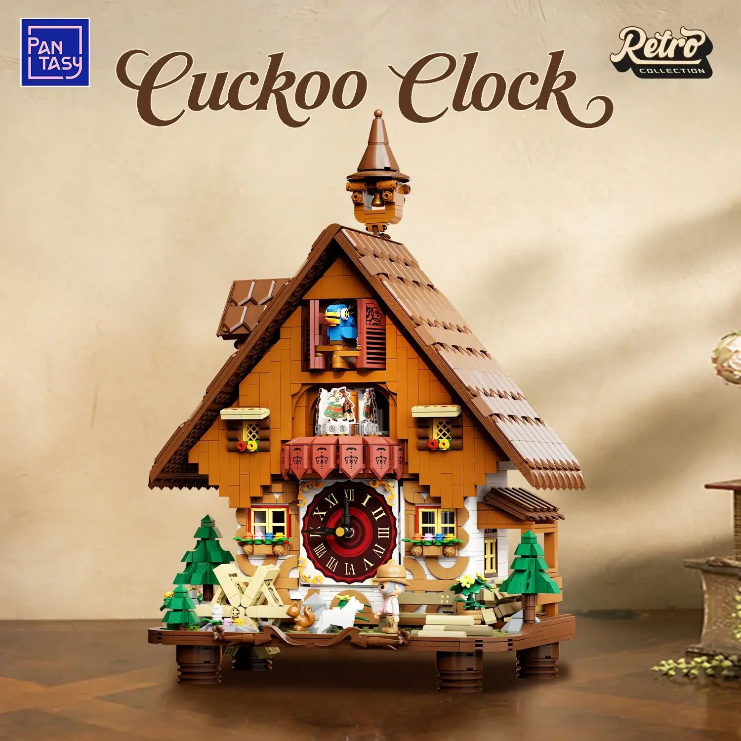 Pantasy 85027 Cuckoo Clock Kuckucksuhr | 2163 Teile mit Quarzwerk – Bild 2