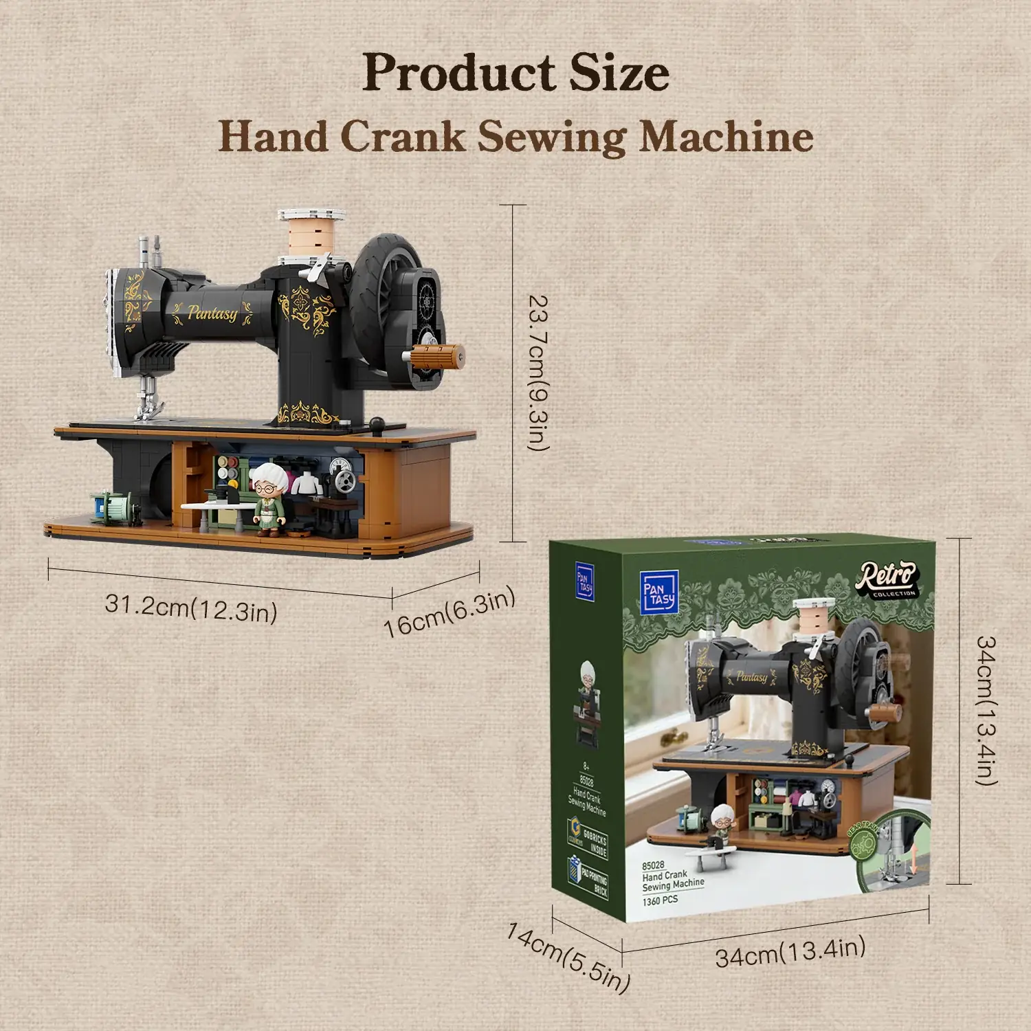 Pantasy 85028 Mechanische Nähmaschine | 1360 Teile – Bild 9