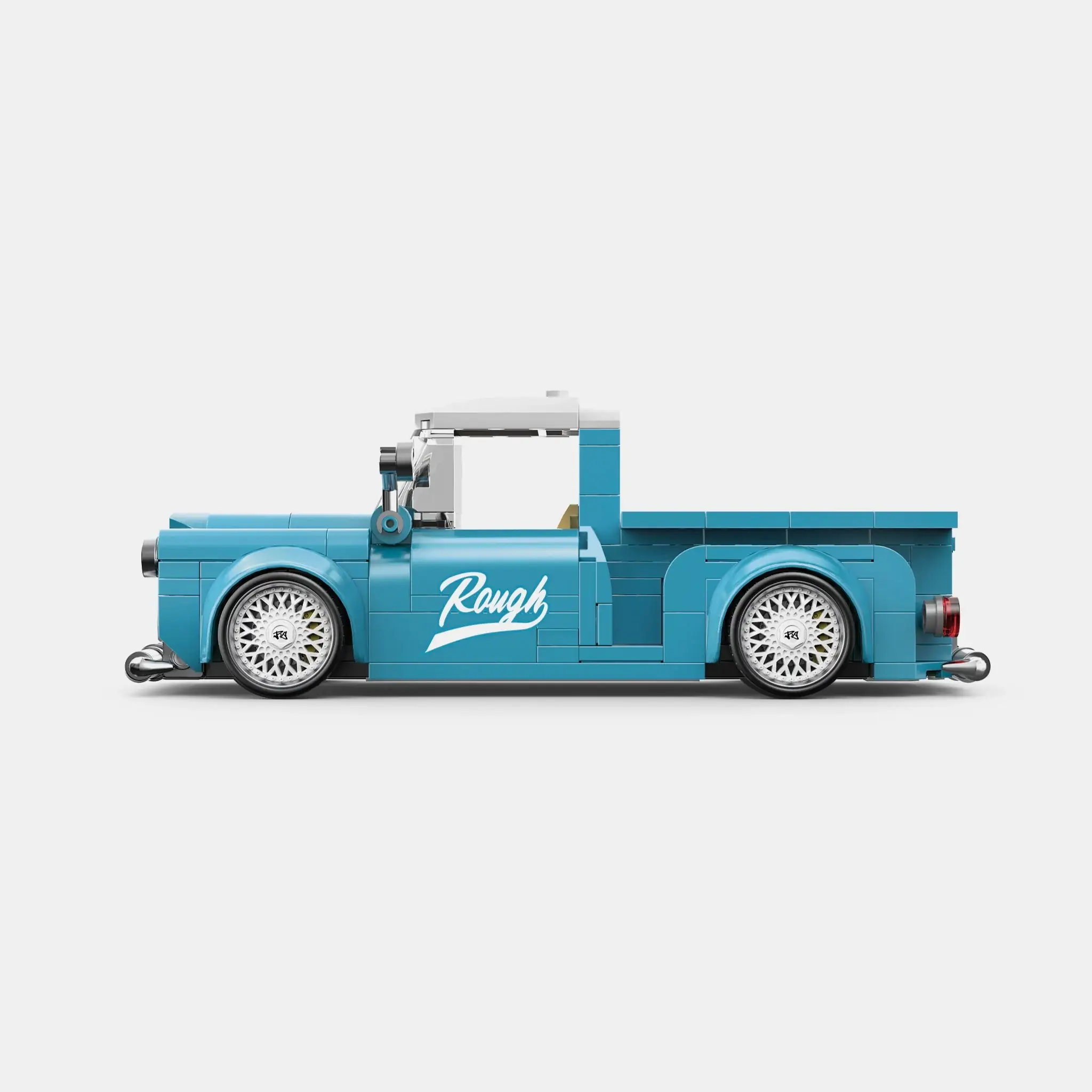 Happy Build PB8840 Steel Blue Pickup mit Vitrine | 300 Teile – Bild 2