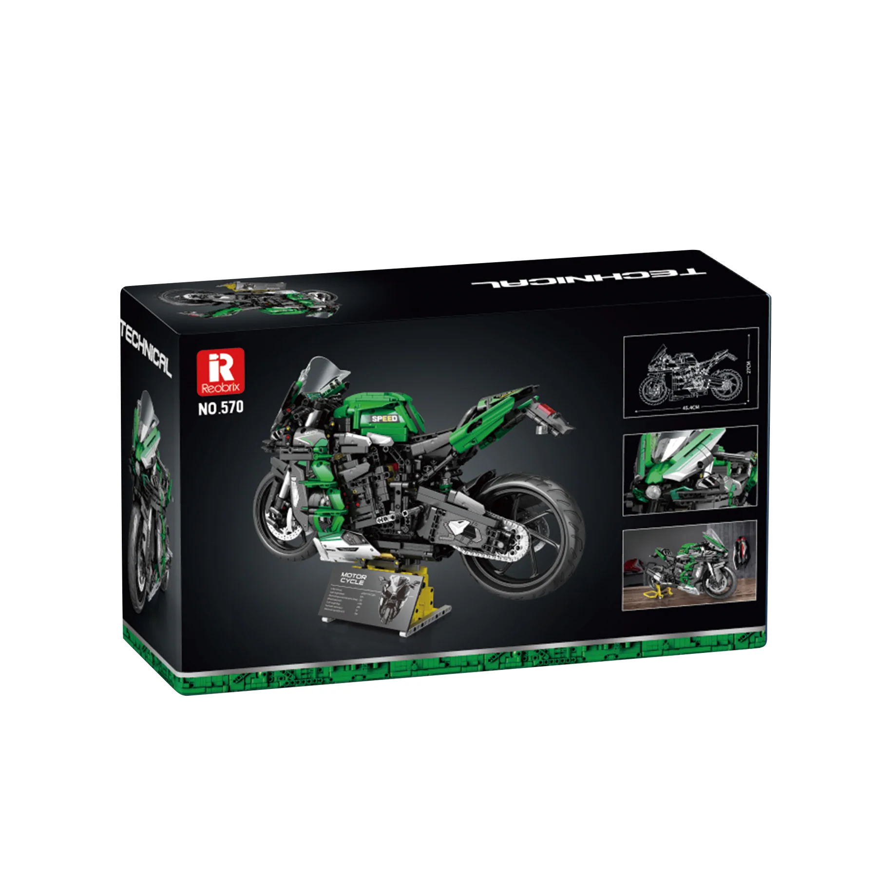 Reobrix 570 H2 SX SE Motorrad 1:5 | Technic 2088 Teile – Bild 2