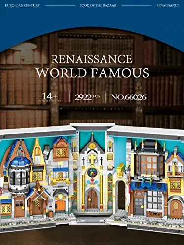 Reobrix 66026 Middle Ages Bazaar Book LED | 2922 Teile Diorama – Bild 4