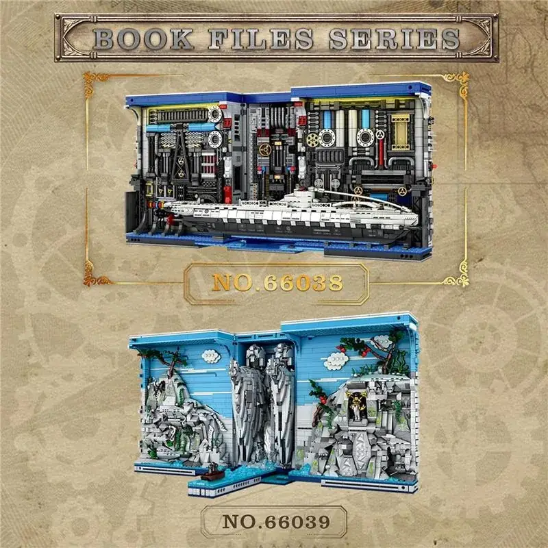 Reobrix 66038 The Submarine Book LED | 3372 Teile Diorama – Bild 9