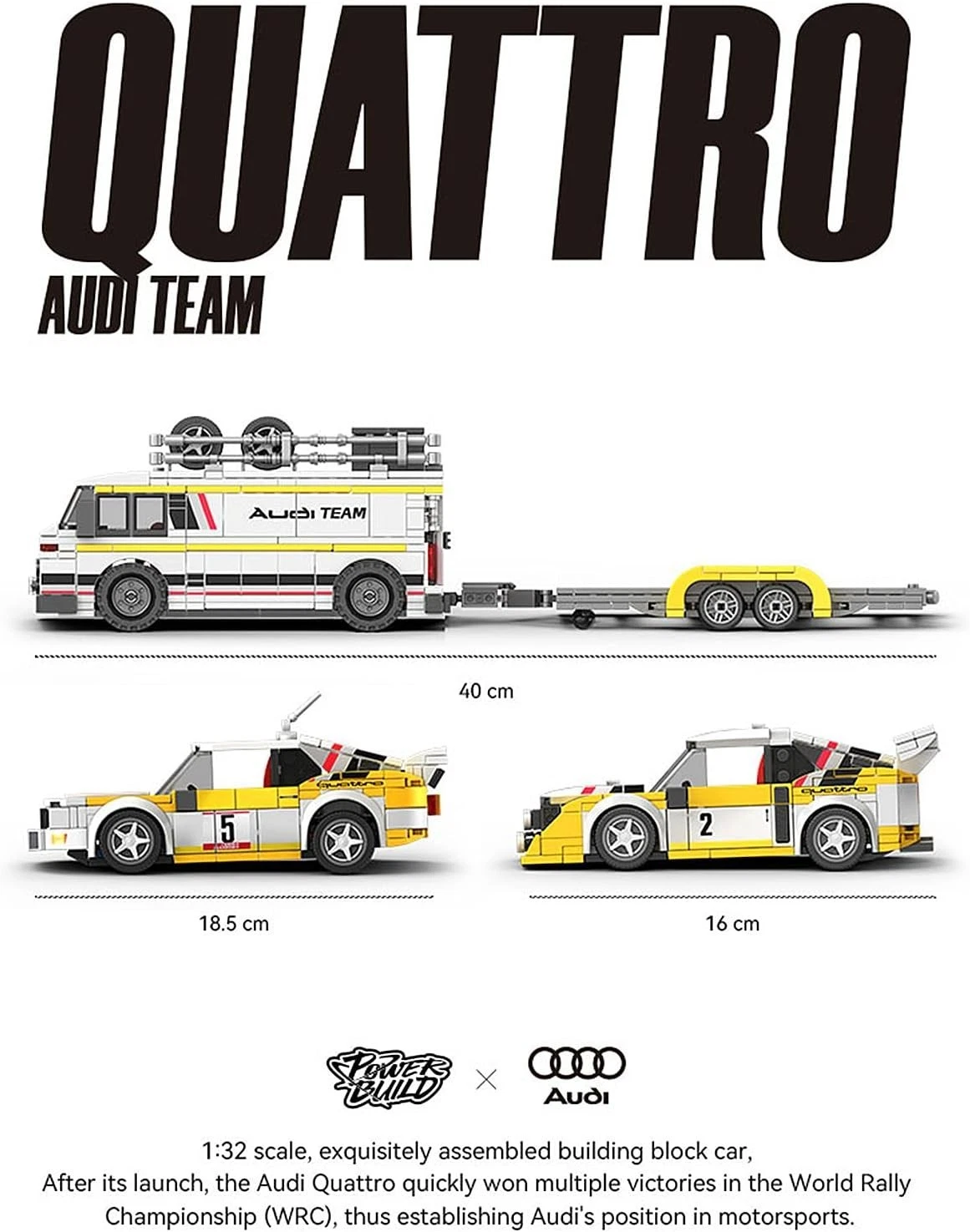 Happy Build PB8812 Audi Quattro HB Team | 163 Prints 1401 Teile – Bild 4
