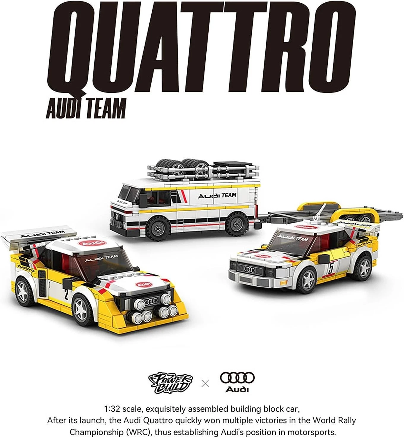 Happy Build PB8812 Audi Quattro HB Team | 163 Prints 1401 Teile – Bild 2