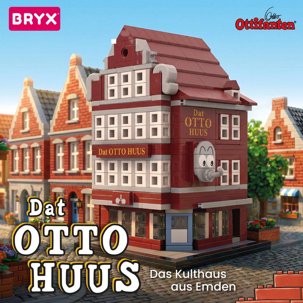 BRYX 260501 Dat OTTO HUUS Klemmbausteine | 370 Teile Emden Modell