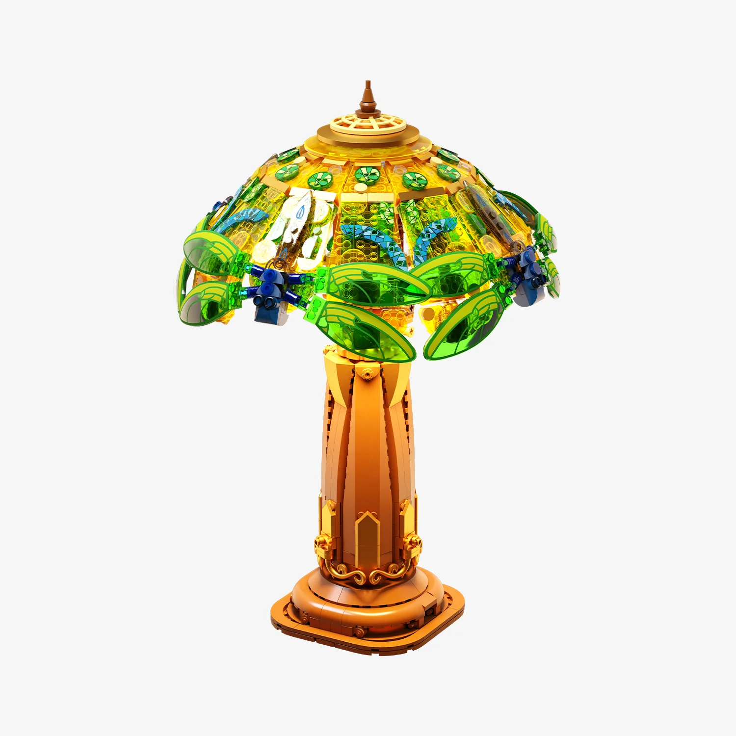 Pantasy 85042 Tischlampe Buntglas | 1067 Teile Tiffany Lampe LED – Bild 2