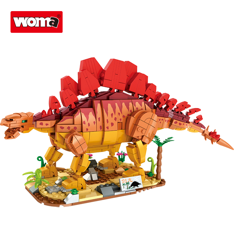 WOMA C0448-DS Stegosaurus | 697 Teile Dino – Bild 6