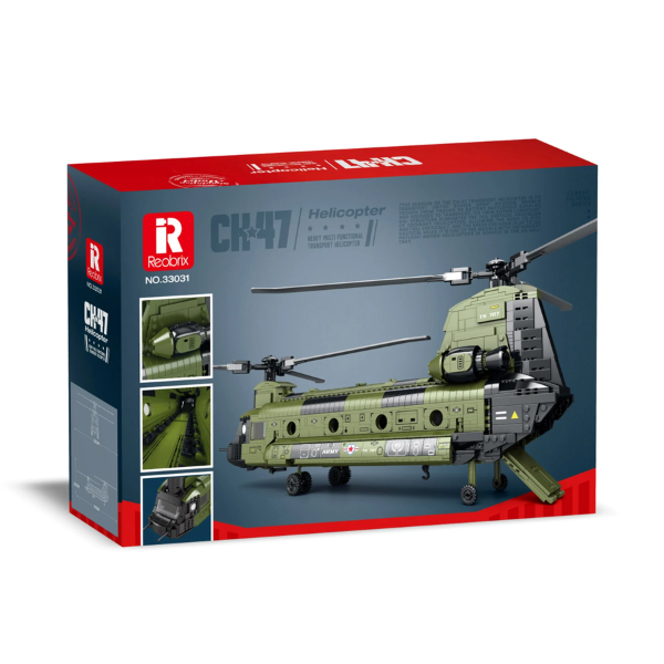 Reobrix 33031 CH-47 Transporthubschrauber | 1458 Teile – Bild 2