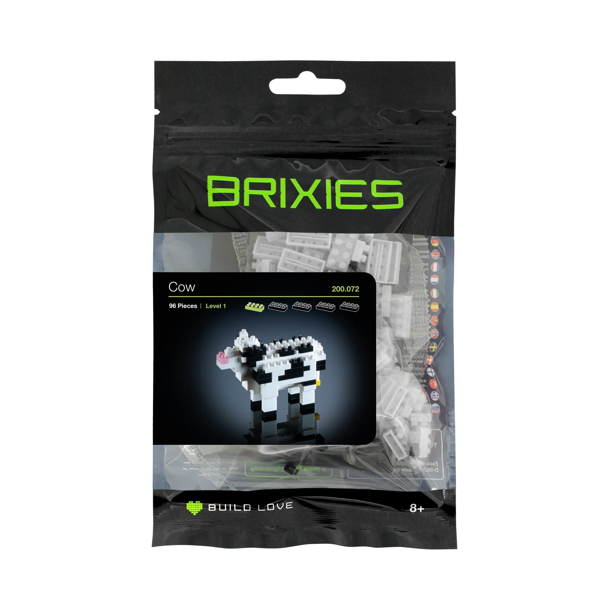 BRIXIES Micro 200.072 Kuh schwarz-weiß | Tierwelt – Bild 3