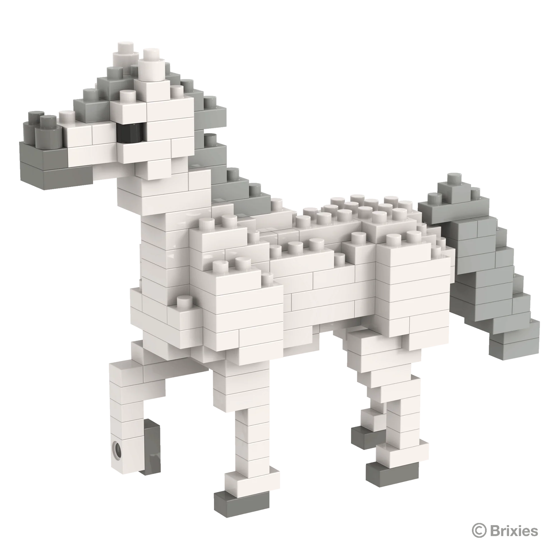 BRIXIES Micro 200.408 Weißes Pferd | Tierwelt