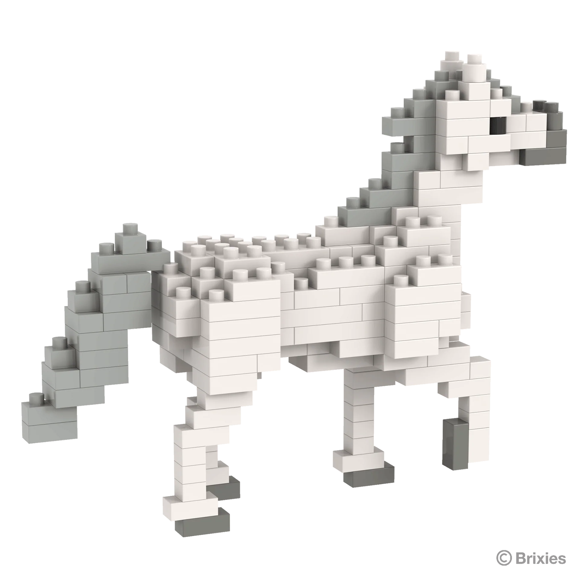 BRIXIES Micro 200.408 Weißes Pferd | Tierwelt – Bild 2