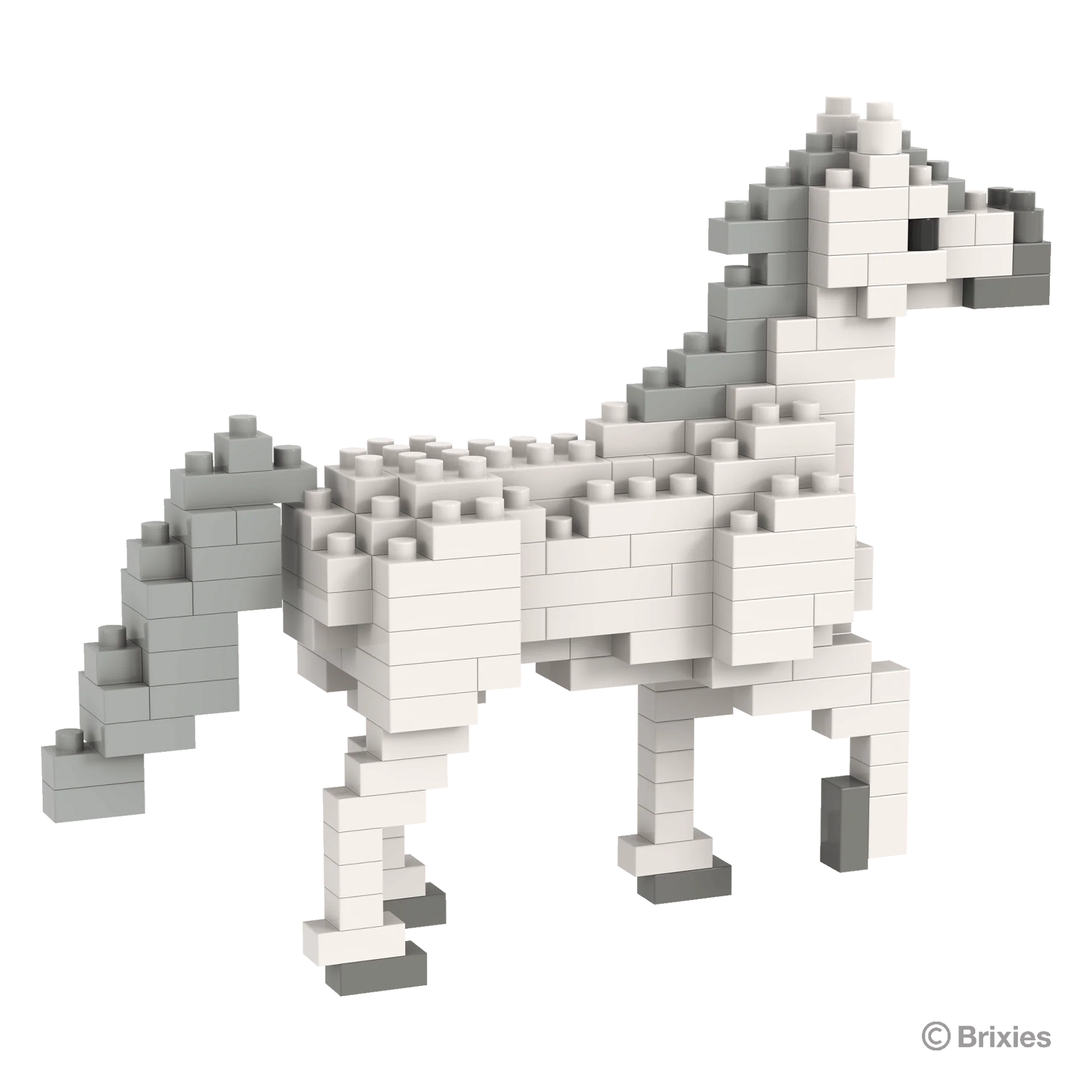 BRIXIES Micro 200.408 Weißes Pferd | Tierwelt – Bild 3