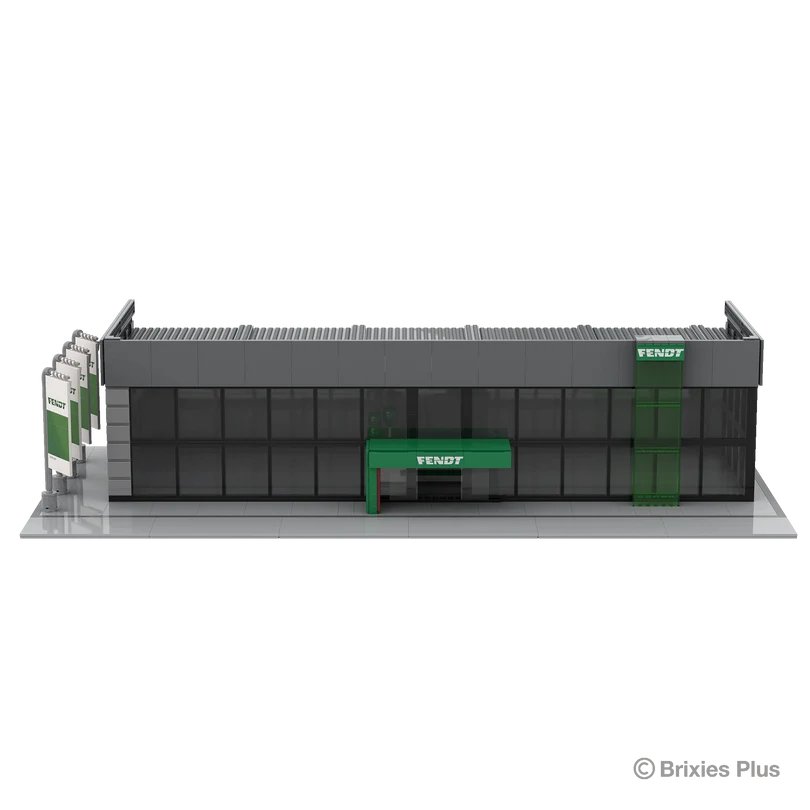 BRIXIES Plus 222.810 Fendt Halle Diorama Set | Landwirtschaft