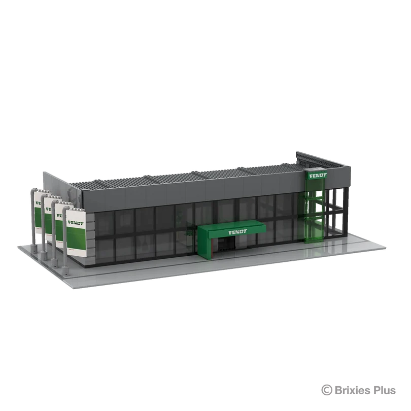 BRIXIES Plus 222.810 Fendt Halle Diorama Set | Landwirtschaft – Bild 2