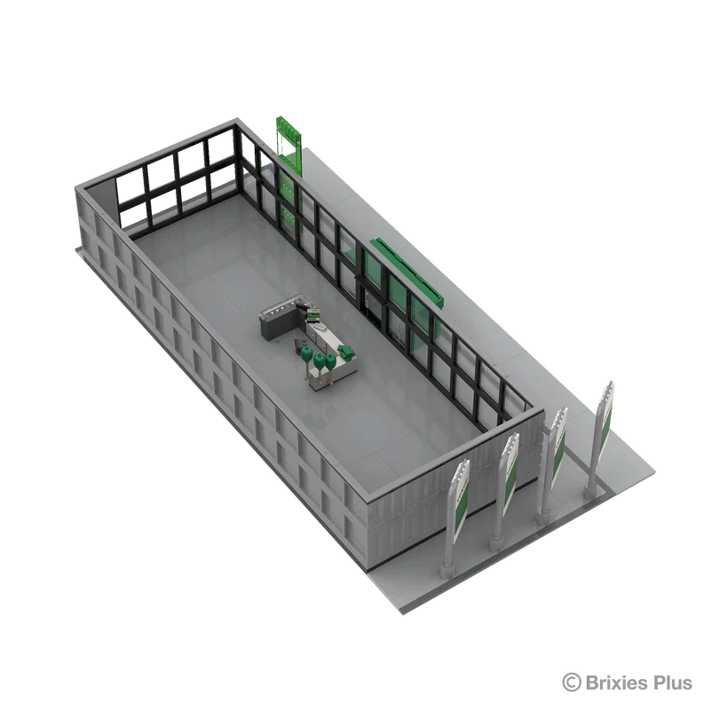 BRIXIES Plus 222.810 Fendt Halle Diorama Set | Landwirtschaft – Bild 3