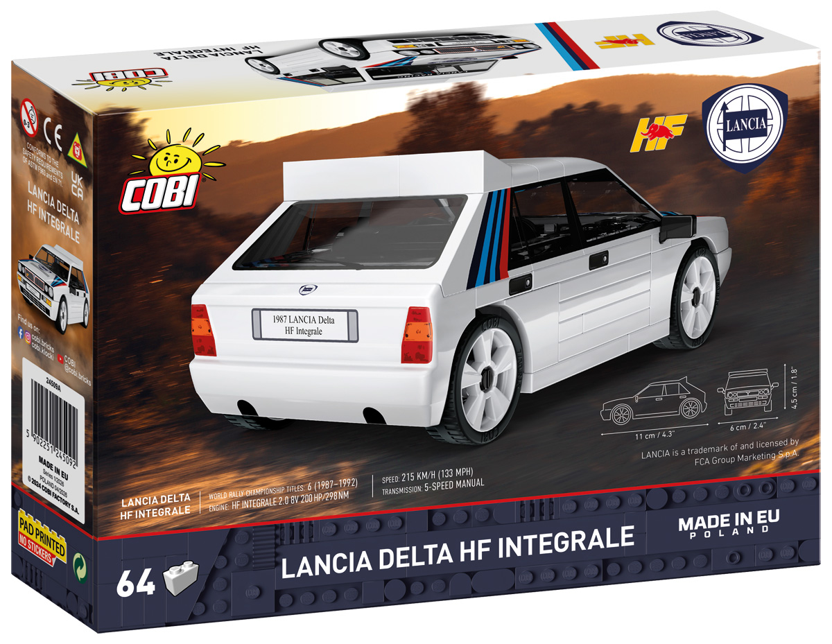 Cobi 24509A Lancia Delta HF Integrale 1:35 | Youngtimer – Bild 2