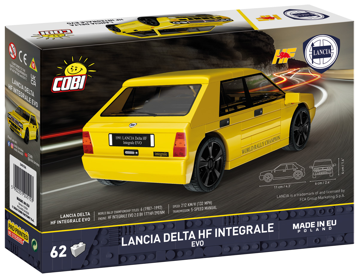COBI 24515 Lancia Delta HF Integrale EVO 1991 | 62 Teile 1:35 – Bild 2