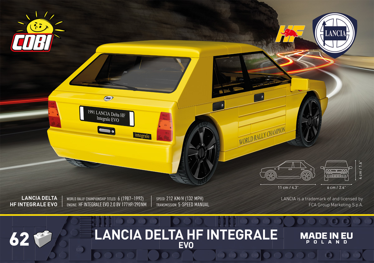 COBI 24515 Lancia Delta HF Integrale EVO 1991 | 62 Teile 1:35 – Bild 6