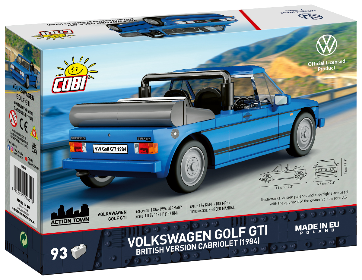 COBI 24661 Volkswagen® Golf GTI British Cabriolet | 93 Teile 1:35 – Bild 2