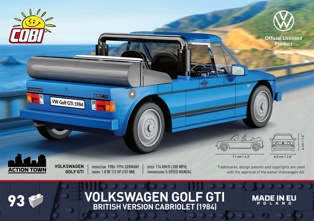 COBI 24661 Volkswagen® Golf GTI British Cabriolet | 93 Teile 1:35 – Bild 4