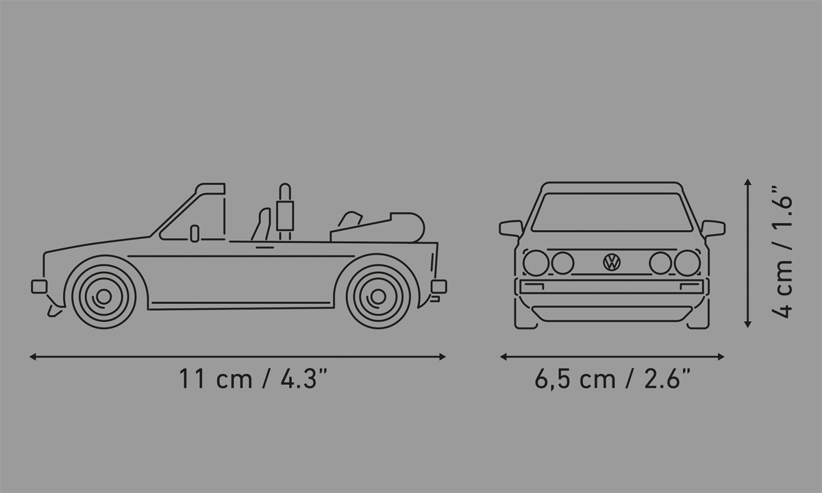 COBI 24661 Volkswagen® Golf GTI British Cabriolet | 93 Teile 1:35 – Bild 6