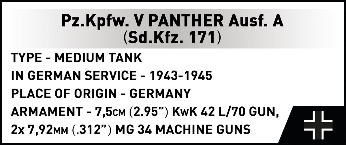 COBI 2654A Pz.Kpfw. V Panther Ausf. A | 1157 Teile 1:28 – Bild 14