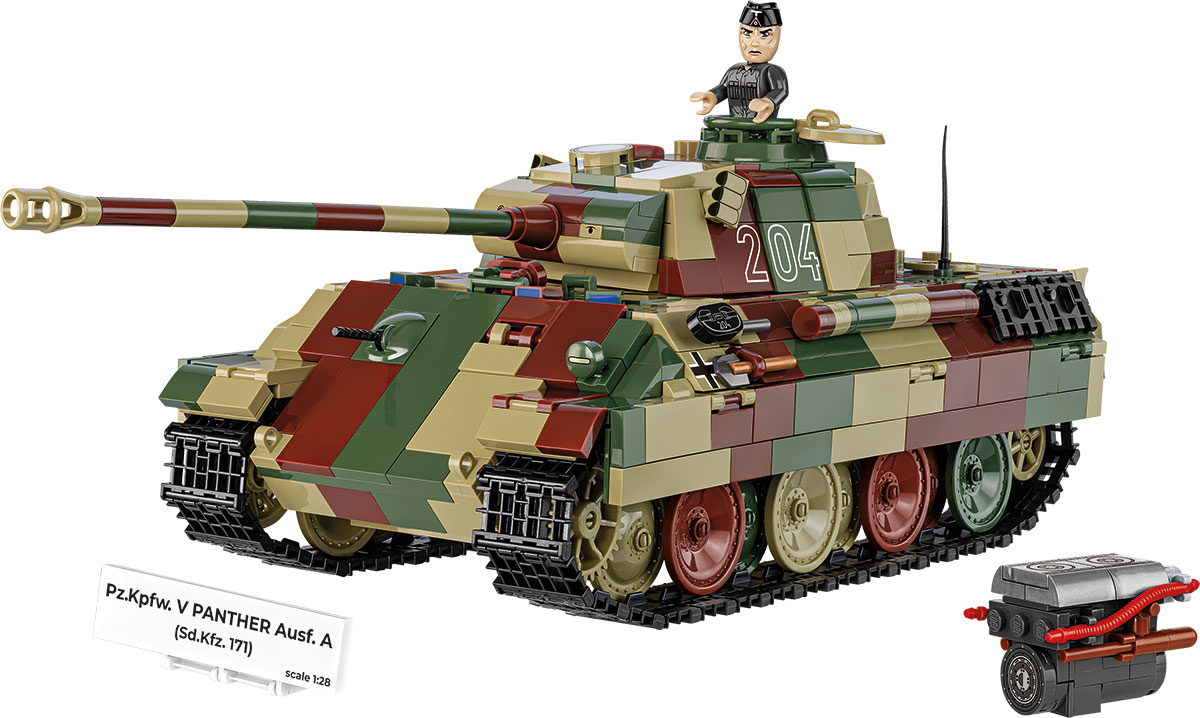 COBI 2654A Pz.Kpfw. V Panther Ausf. A | 1157 Teile 1:28 – Bild 4