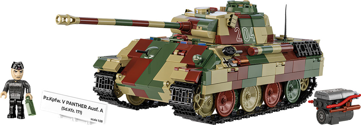 COBI 2654A Pz.Kpfw. V Panther Ausf. A | 1157 Teile 1:28 – Bild 3