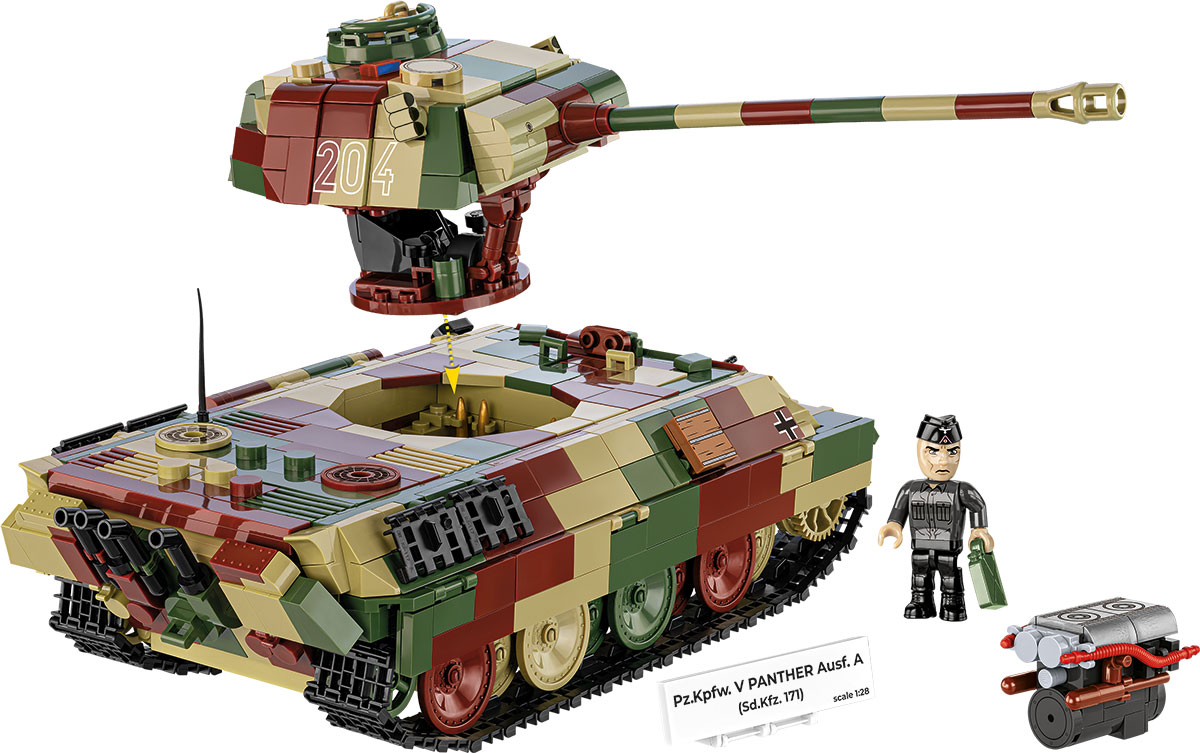 COBI 2654A Pz.Kpfw. V Panther Ausf. A | 1157 Teile 1:28 – Bild 5