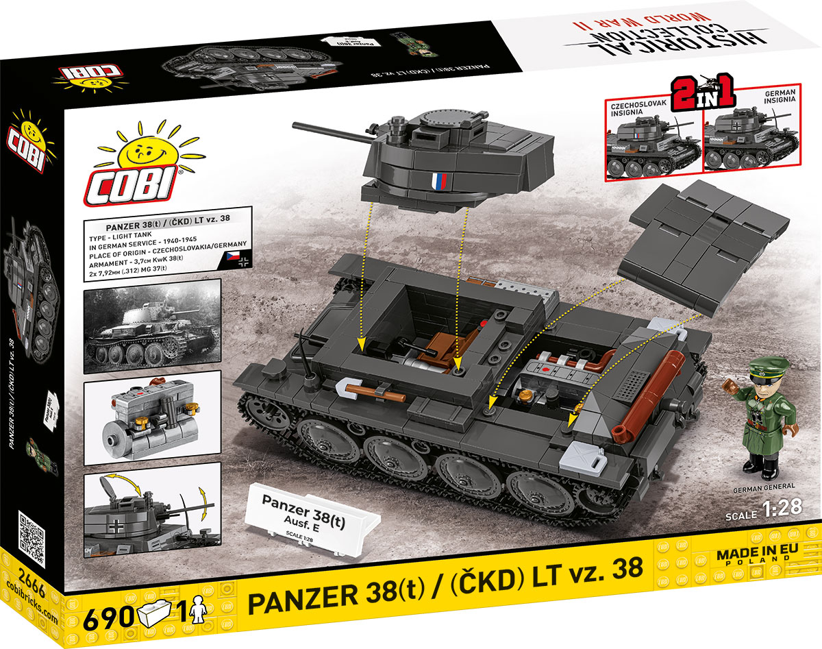 COBI 2666 Panzer 38(t) / LT vz. 38 (1:28) | Militär – Bild 2