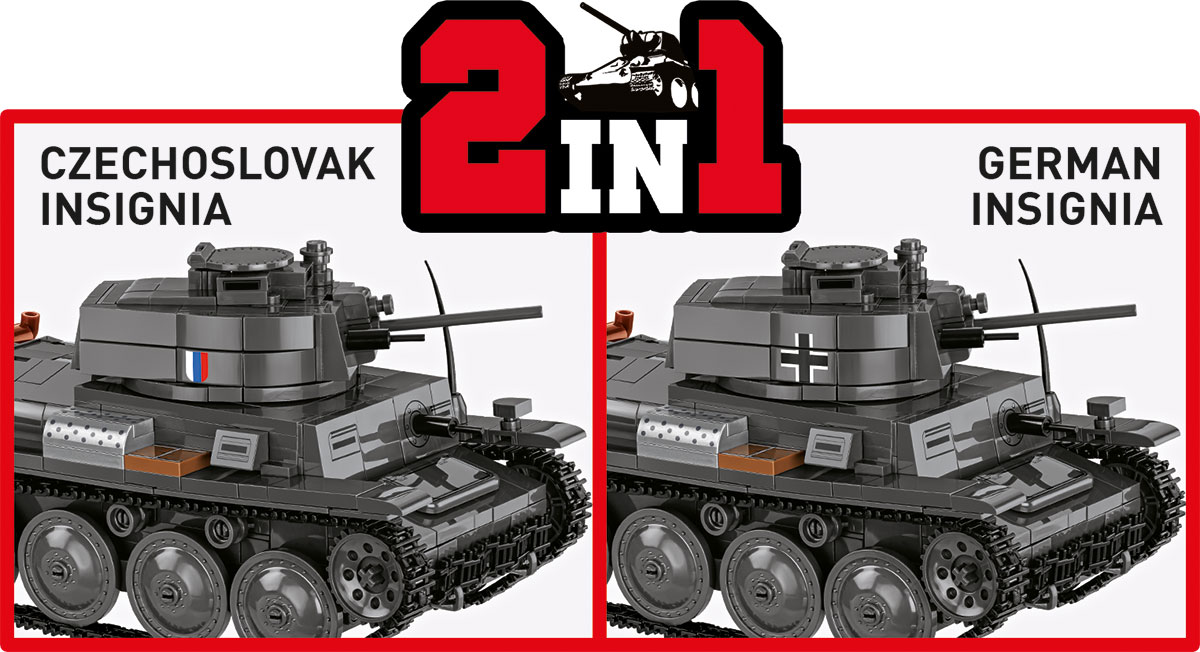 COBI 2666 Panzer 38(t) / LT vz. 38 (1:28) | Militär – Bild 9
