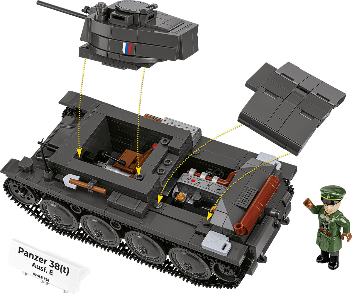 COBI 2666 Panzer 38(t) / LT vz. 38 (1:28) | Militär – Bild 6
