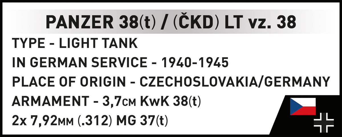 COBI 2666 Panzer 38(t) / LT vz. 38 (1:28) | Militär – Bild 14