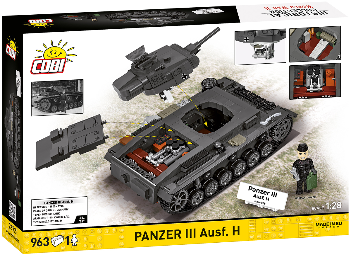 COBI 2672 Panzer III Ausf. H (1:28) | Militär – Bild 2