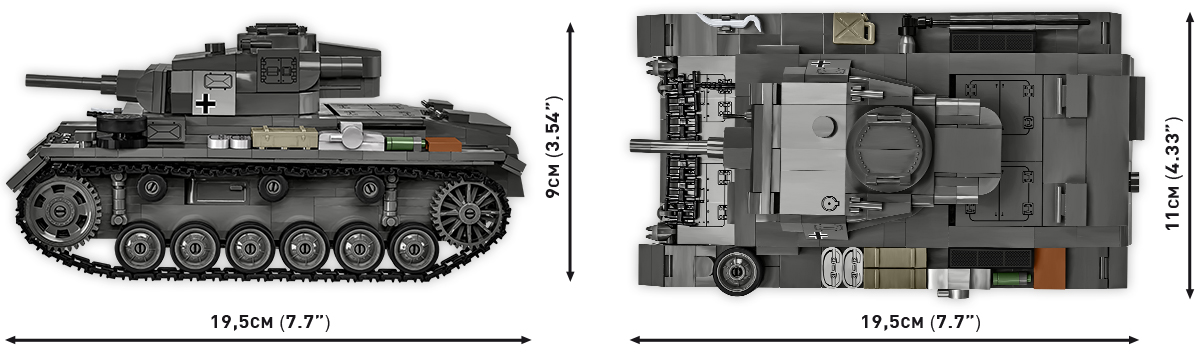 COBI 2672 Panzer III Ausf. H (1:28) | Militär – Bild 10