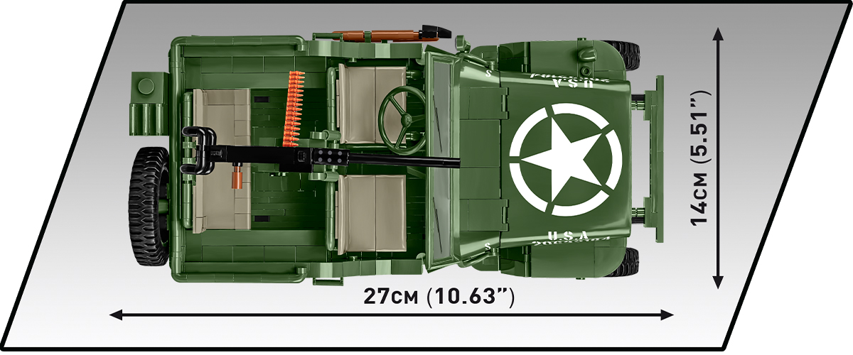 COBI 2805 Willys® MB Jeep® 1:12 | 1207 Teile – Bild 11
