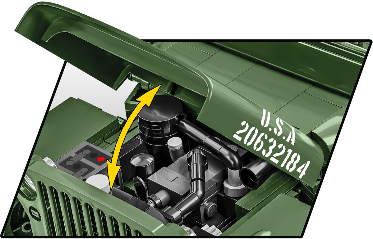 COBI 2805 Willys® MB Jeep® 1:12 | 1207 Teile – Bild 8