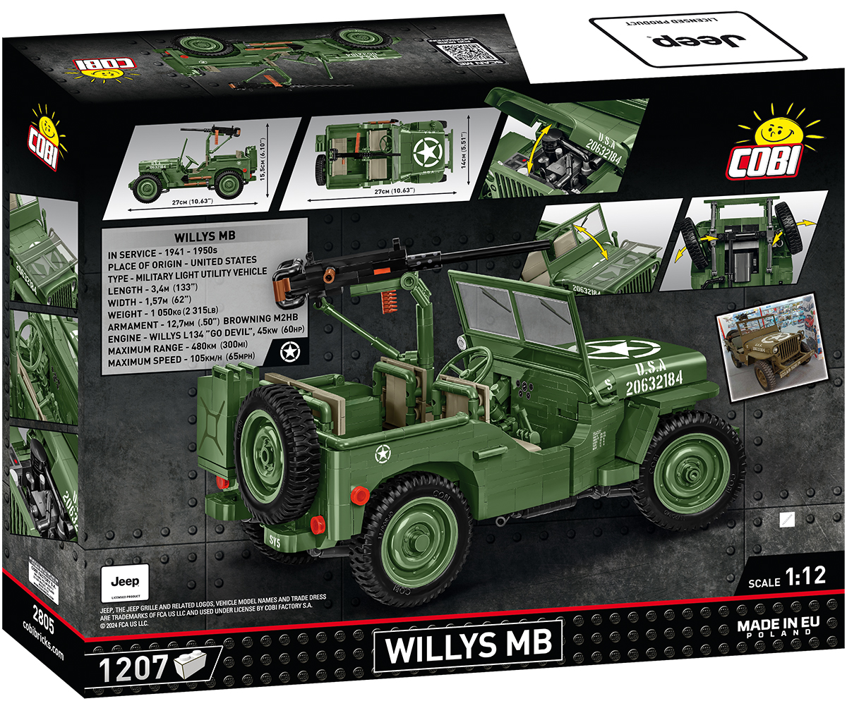 COBI 2805 Willys® MB Jeep® 1:12 | 1207 Teile – Bild 2