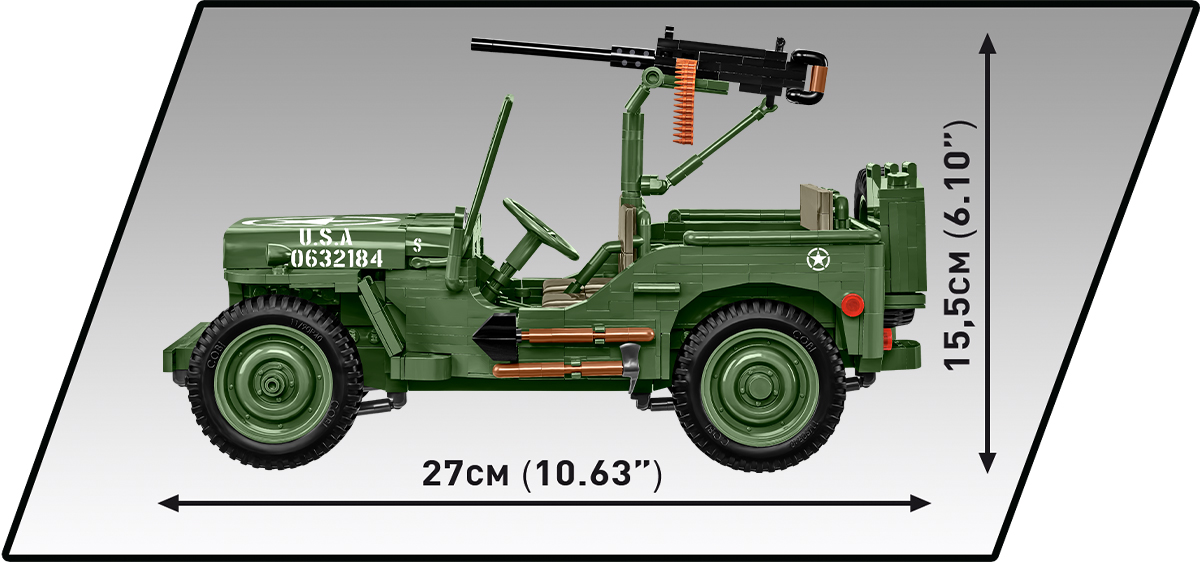 COBI 2805 Willys® MB Jeep® 1:12 | 1207 Teile – Bild 4