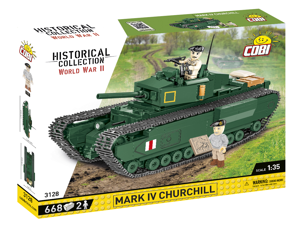 COBI 3128 Mark IV Churchill | 668 Teile 1:35 mit 2 Figuren