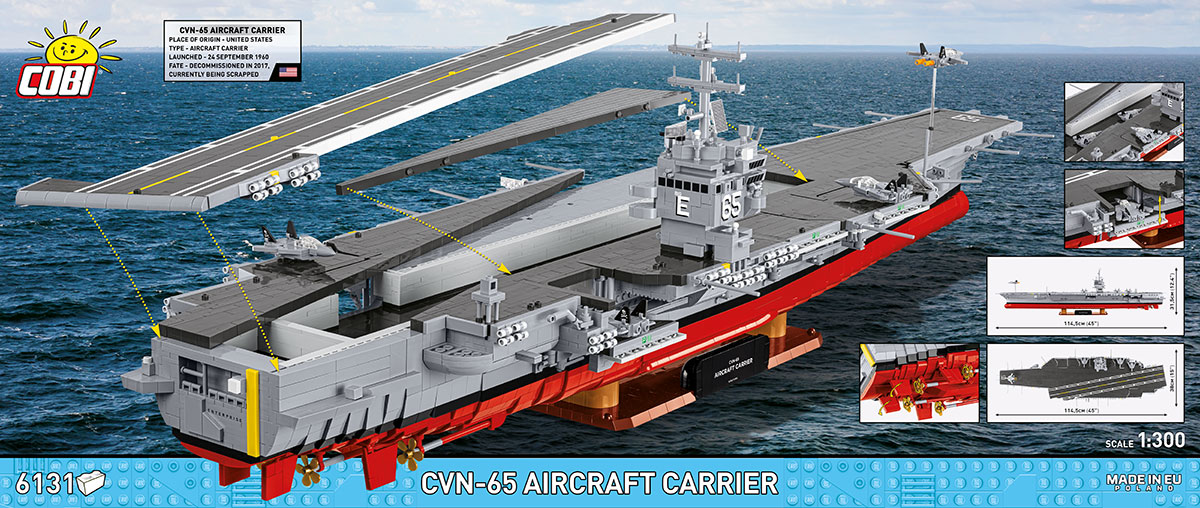 COBI 4869 CVN-65 Aircraft Carrier Enterprise | 6131 Teile 1:300 – Bild 8
