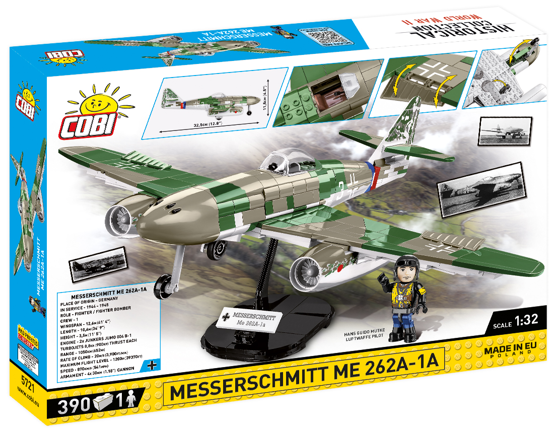 COBI 5721 Messerschmitt Me 262 (1:32) | Düsenjäger – Bild 2