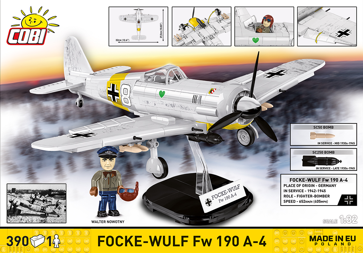 COBI 5775 Focke-Wulf Fw 190 A-4 | 390 Teile 1:32 Jagdflugzeug – Bild 10