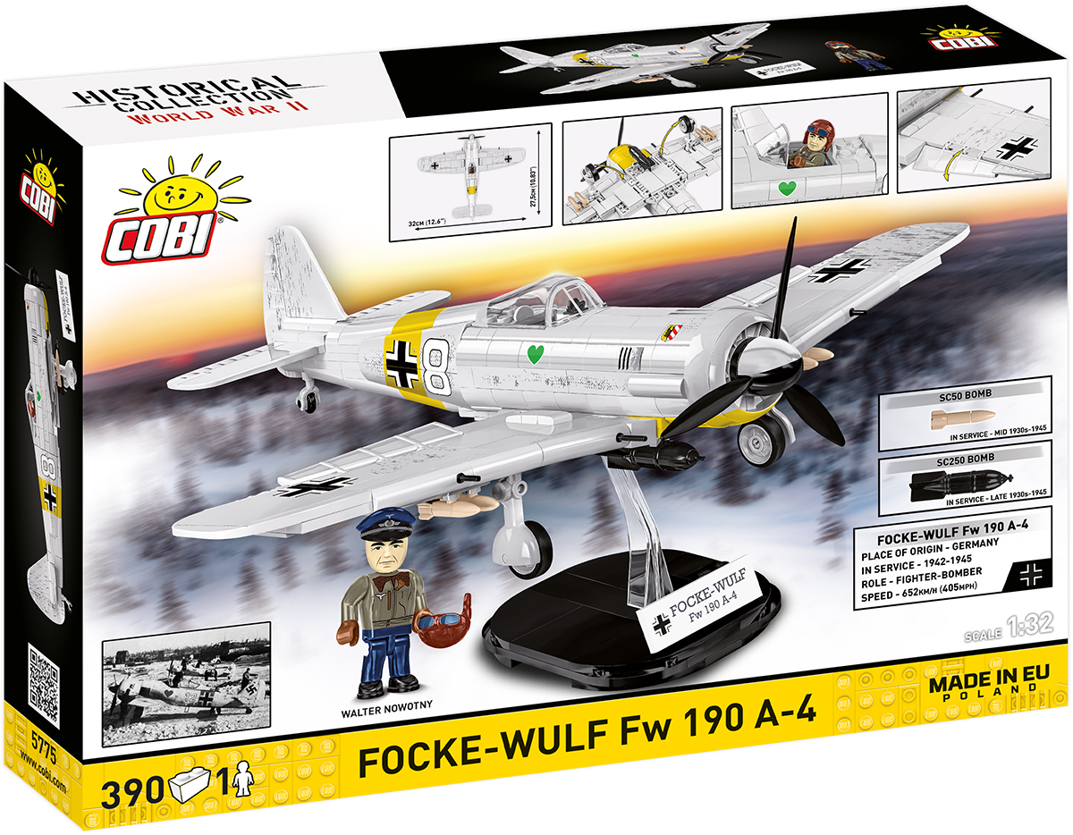 COBI 5775 Focke-Wulf Fw 190 A-4 | 390 Teile 1:32 Jagdflugzeug – Bild 2