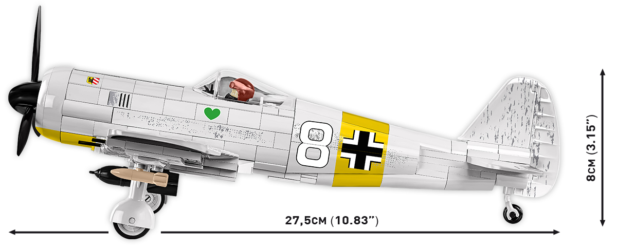 COBI 5775 Focke-Wulf Fw 190 A-4 | 390 Teile 1:32 Jagdflugzeug – Bild 5