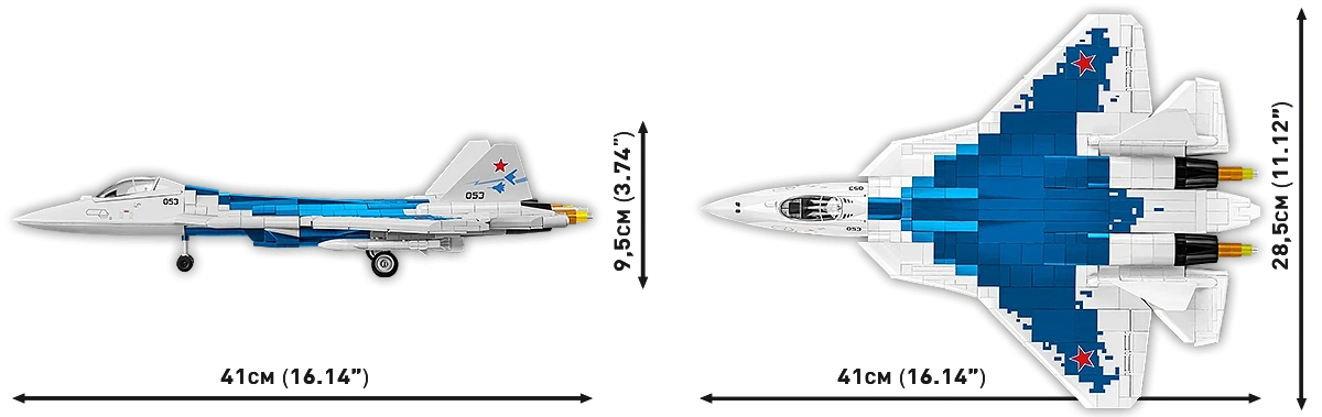 COBI 5909 Su-57 Felon (1:48) | Moderner Stealth-Jet – Bild 9