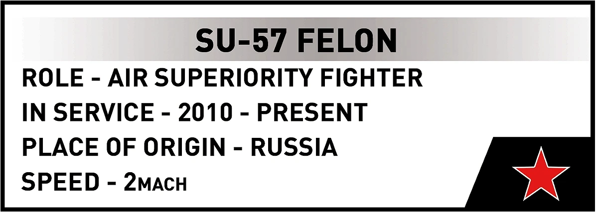 COBI 5909 Su-57 Felon (1:48) | Moderner Stealth-Jet – Bild 3