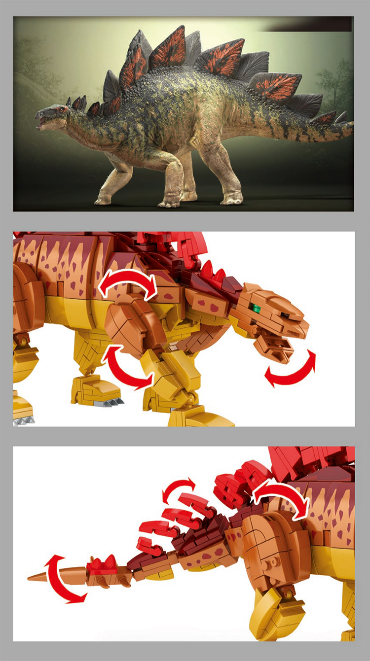 WOMA C0448-DS Stegosaurus | 697 Teile Dino – Bild 5