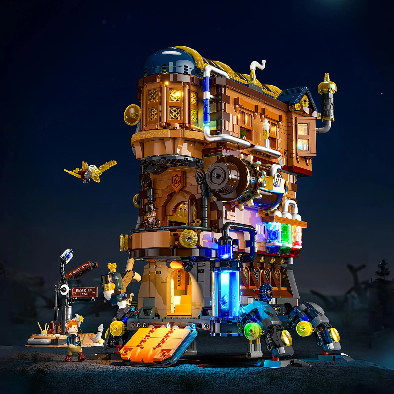 Lumibricks L9103 Alchemist's Moving Castle mit LED | 2690 Teile – Bild 2