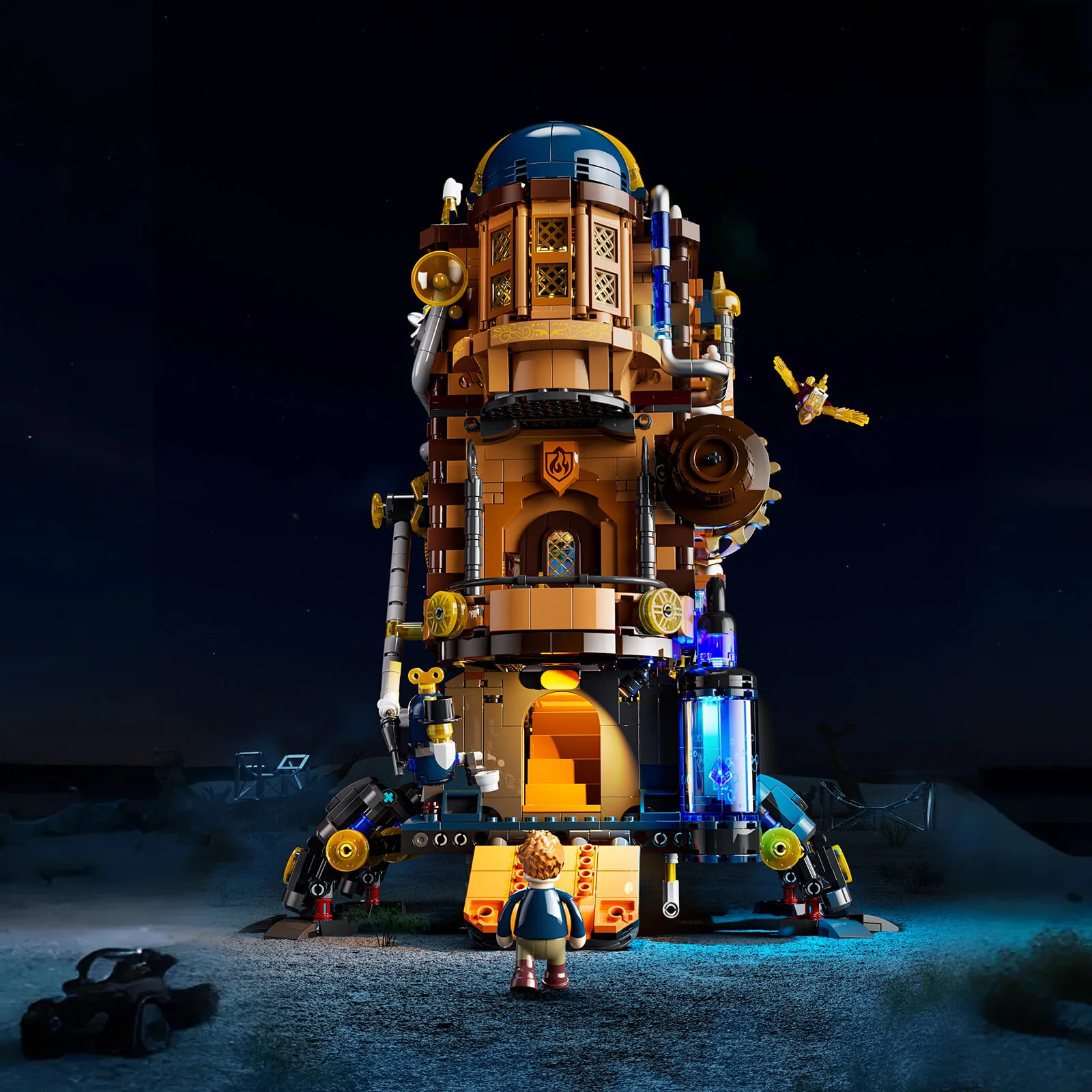 Lumibricks L9103 Alchemist's Moving Castle mit LED | 2690 Teile – Bild 3
